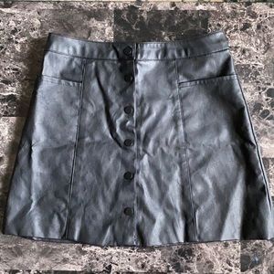 Faux leather skirt, size 6